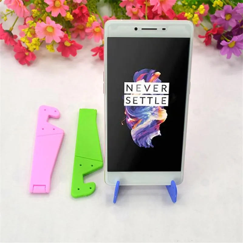 0288 Universal Phone Stand Foldable V Shape Mobile Mount Stand Holder Bracket (Random Color)