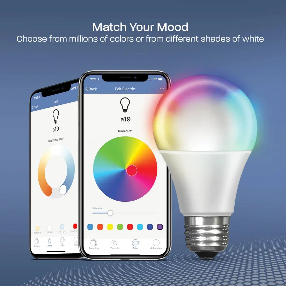 100W Color-Changing LED Smart WiFi Bulb OM100/RGBWCA/AG