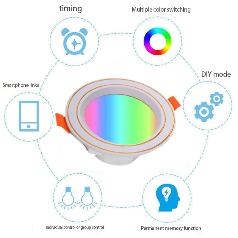 10W Zig bee RGB Smart Downlight Spot Light Dimmable LED Bulb Timer Voice Control Tuya Smart Life Works With Alexa Google Home