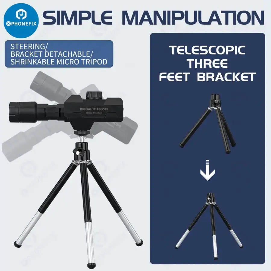 2MP 70X Zooming WiFi Smart Digital Telescope with Tripod