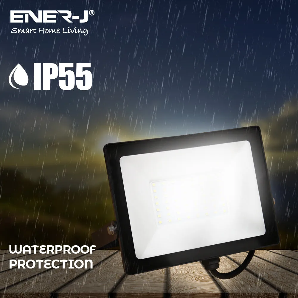 50W LED Floodlight Pre Wired with Eco Series 500W Non Dimmable RF WiFi Receiver APP Control Remotely or Voice Control