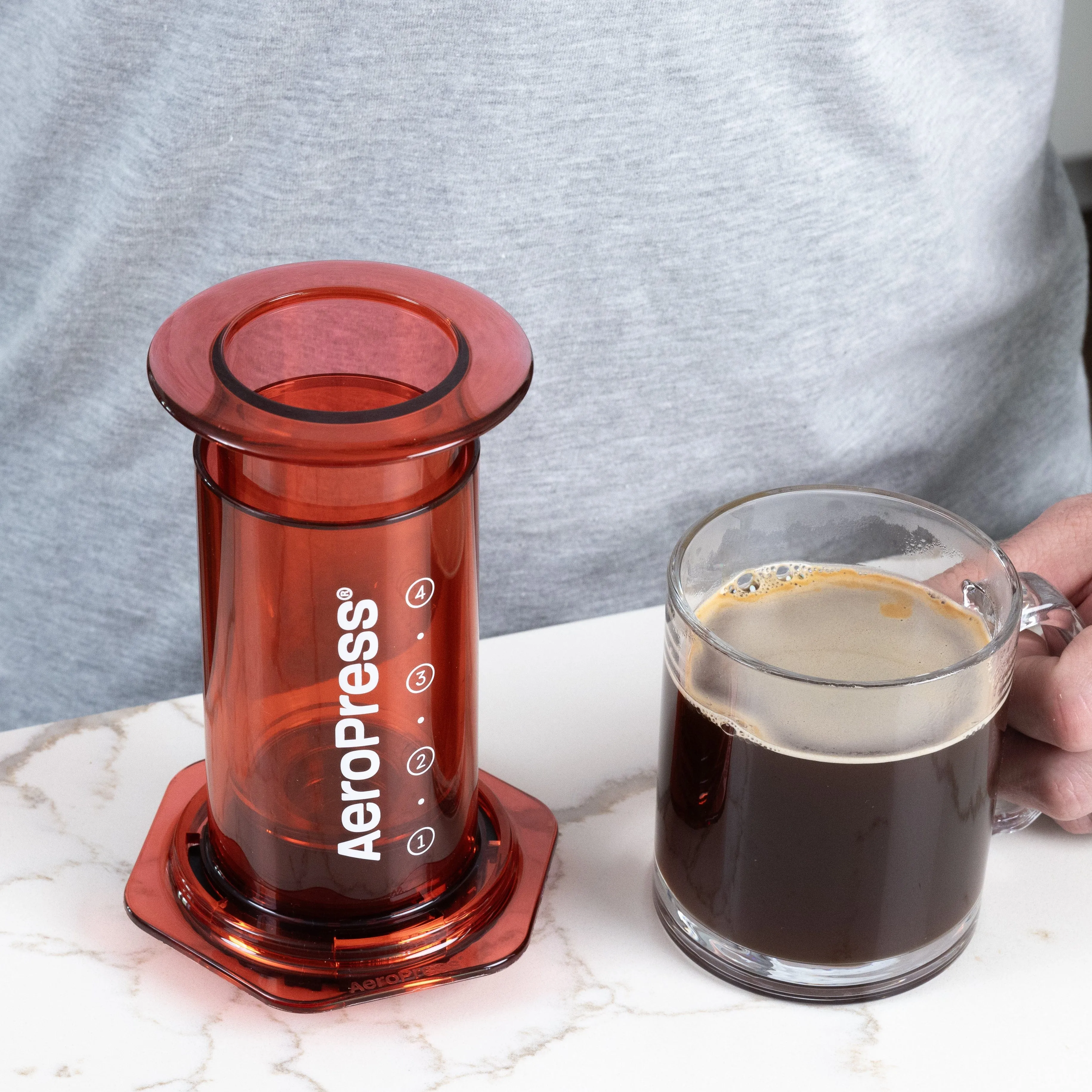 Aeropress Red Travel brewer / Coffee Maker