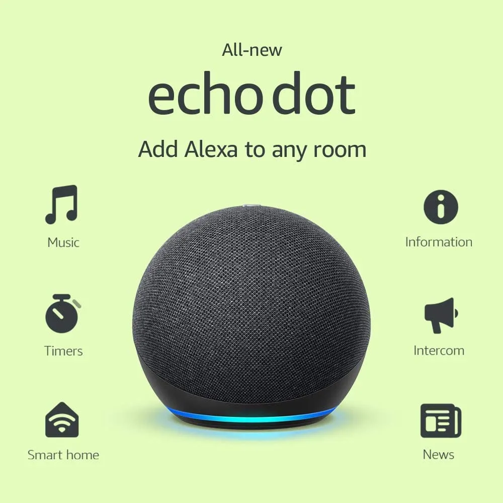 Amazon Echo Dot - Charcoal (4th Generation)