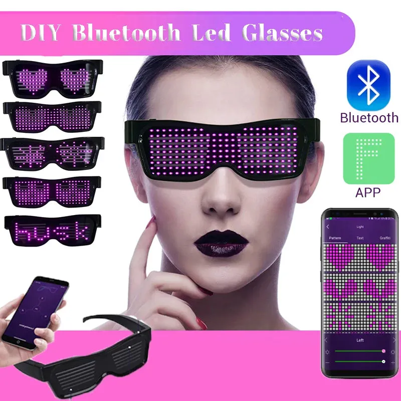 App Control Bluetooth LED Party Sunglasses