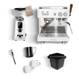 Ascaso Baby T x AllGround Home Espresso Machine Kit - White/White