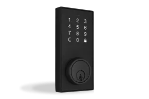 Bluetooth Deadbolt Smart Lock with Touchpad and App Control - Matte Black