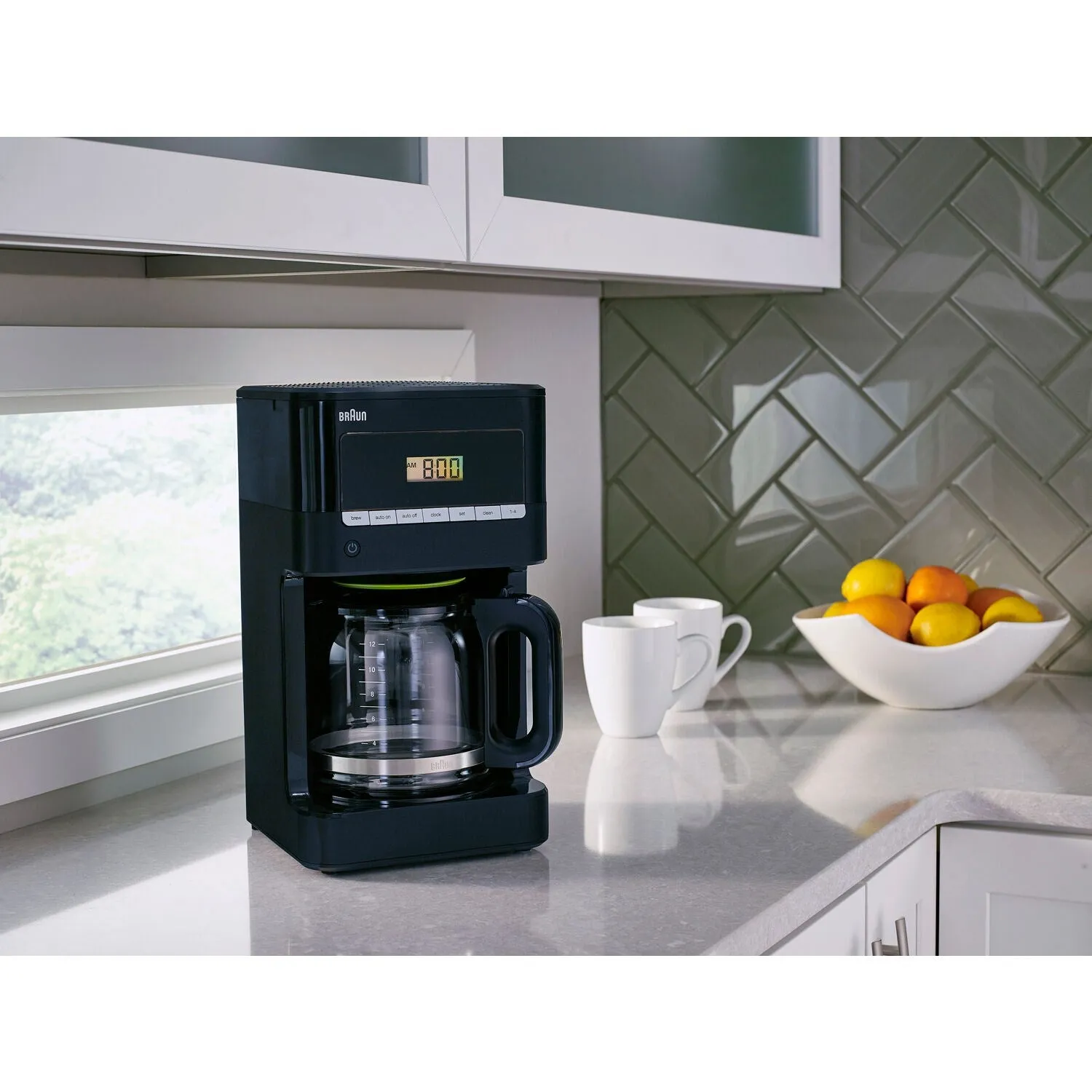 Braun Brew Sense 12-Cup Drip Coffee Maker in Black (KF7000BK)