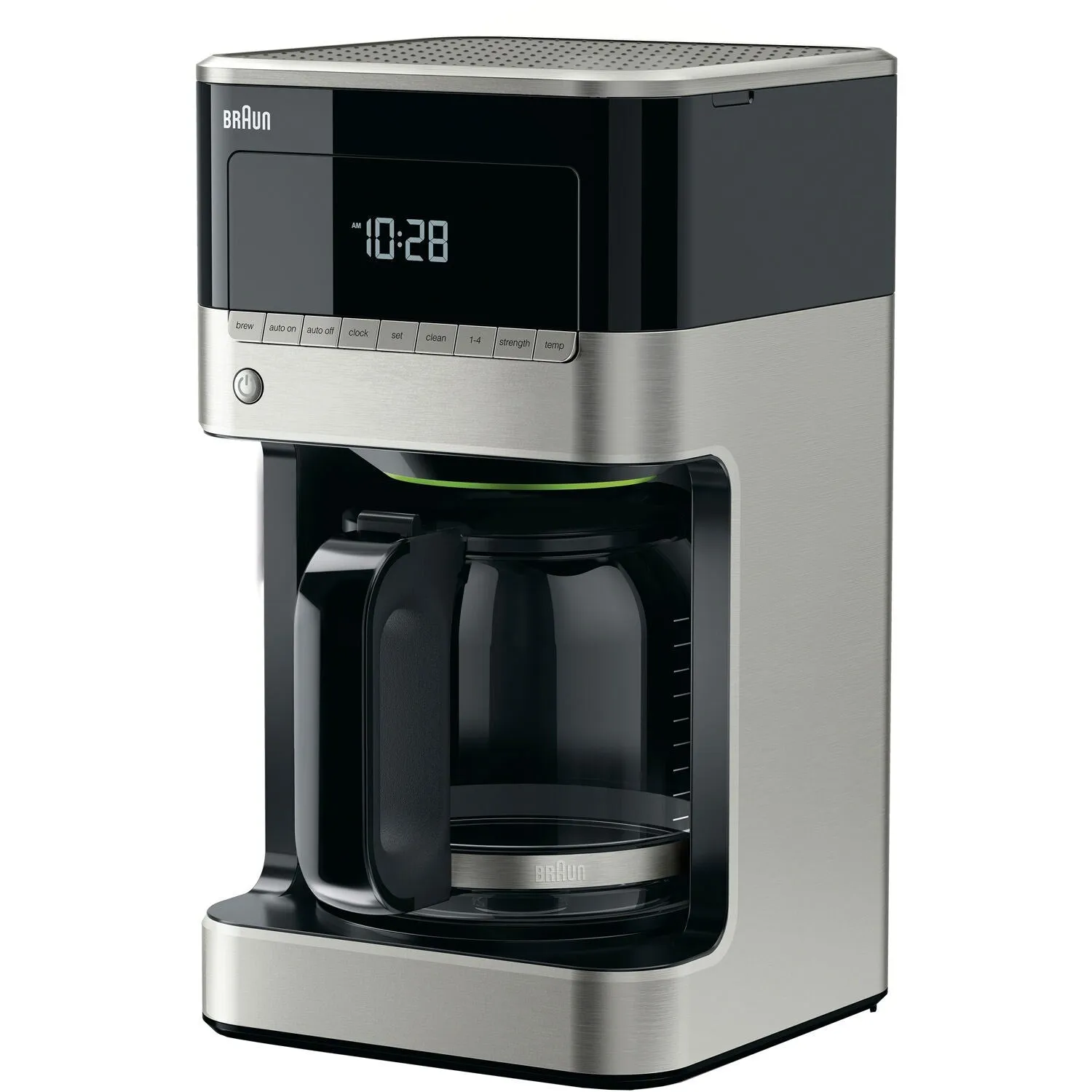 Braun Brew Sense 12-Cup Drip Coffee Maker in Stainless Steel and Black (KF7150BK)