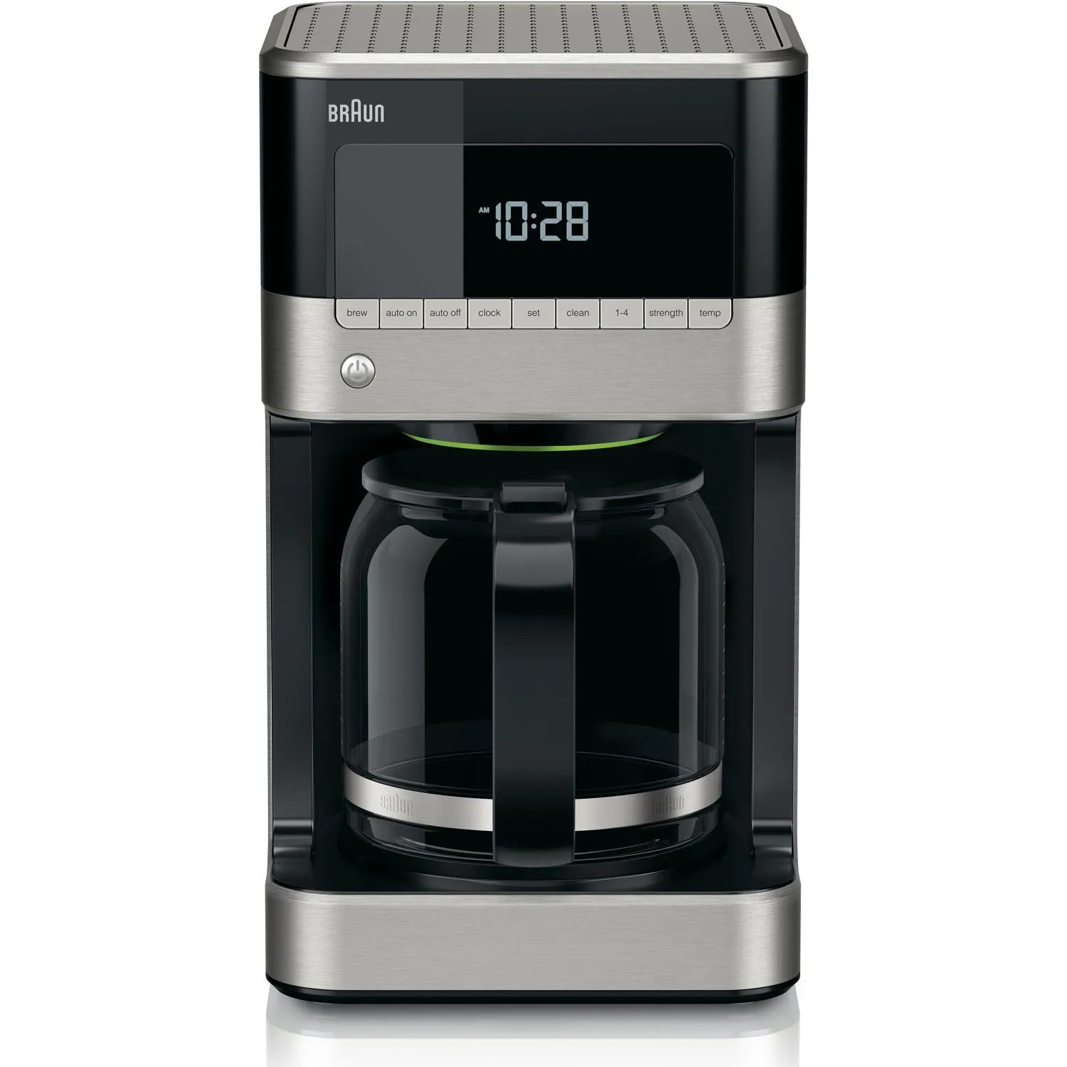 Braun Brew Sense 12-Cup Drip Coffee Maker in Stainless Steel and Black (KF7150BK)