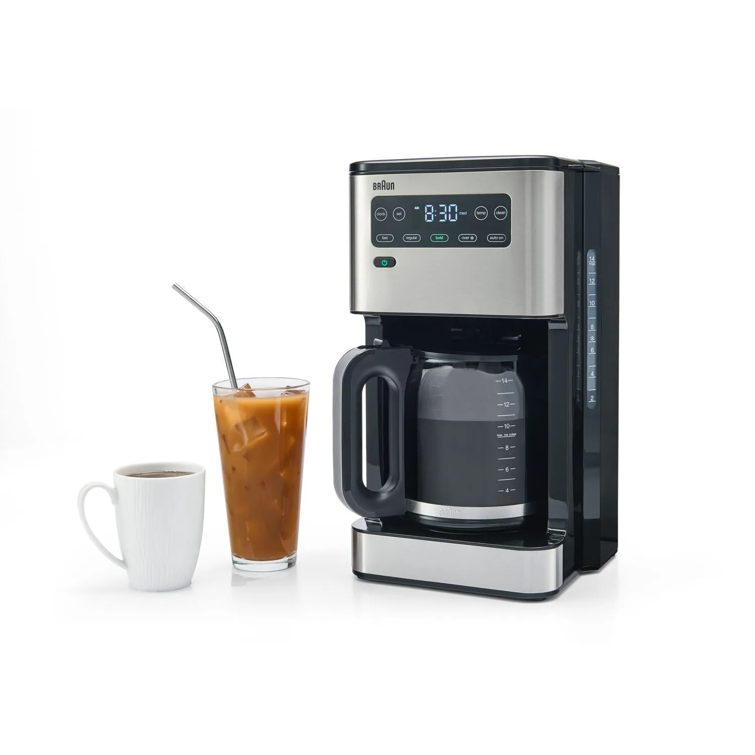 Braun PureFlavor 14-Cup Iced Coffee Maker, 3 Strength Selections in Black (KF5650BK)