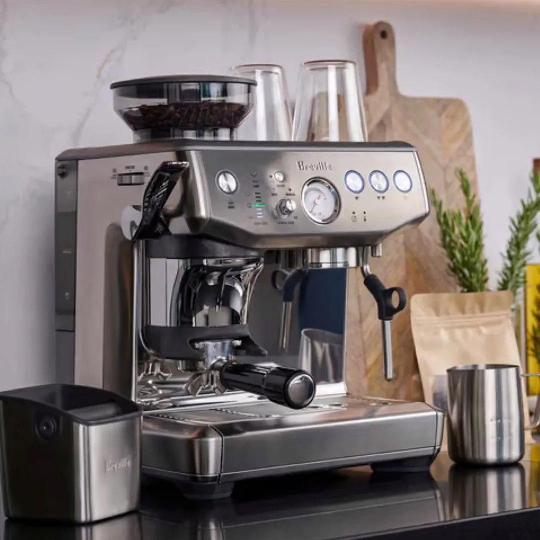 Breville Barista Express Impress Automatic Espresso Machine #BES876