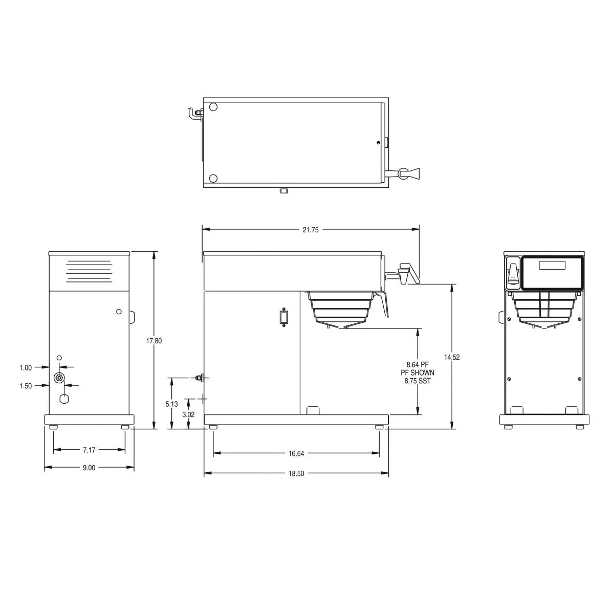 BUNN AXIOM DV-TC Coffee Brewer