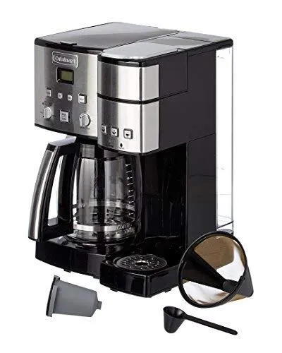 Cuisinart SS-15 Maker Coffee Center 12-Cup Coffeemaker and Single-Serve Brewer, Silver