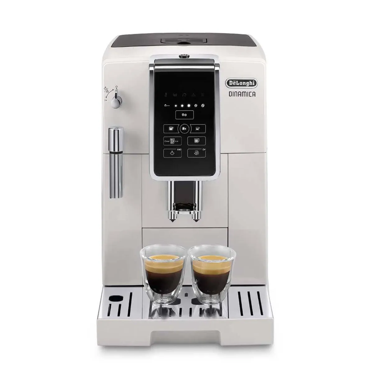 DeLonghi Dinamica Automatic Iced Coffee & Espresso Machine, White #ECAM35020W