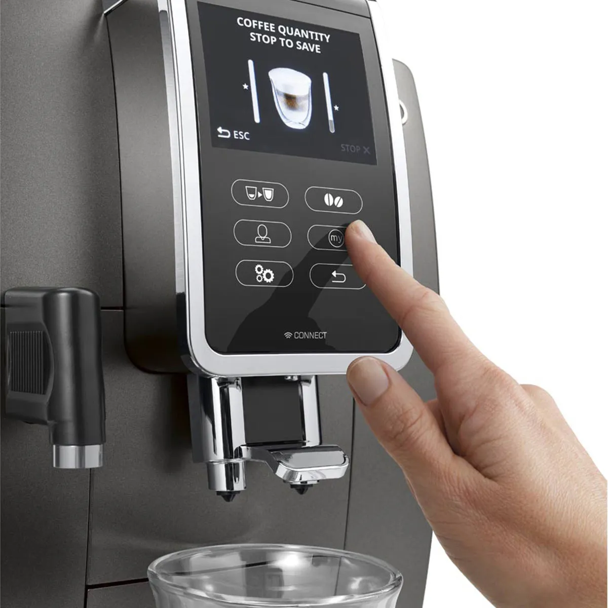 DeLonghi Dinamica Plus Connected Automatic Espresso Machine #ECAM37095T