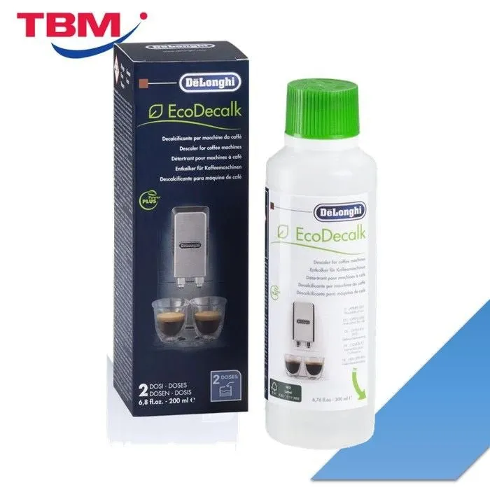 Delonghi DLSC202 Coffee Machine EcoDecalk Descaler 200ML