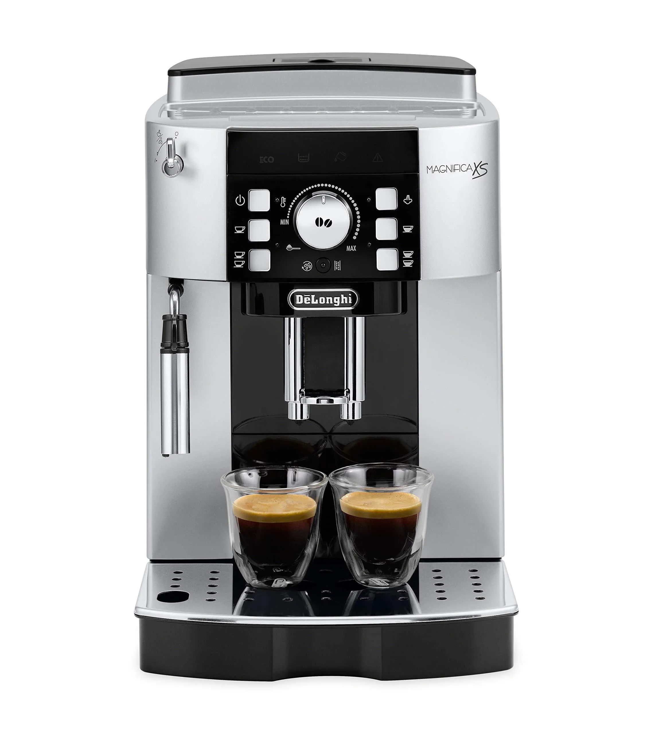 De'Longhi ECAM22110S Magnifica XS Fully Automatic Espresso Machine with Manual Cappuccino System, Silver