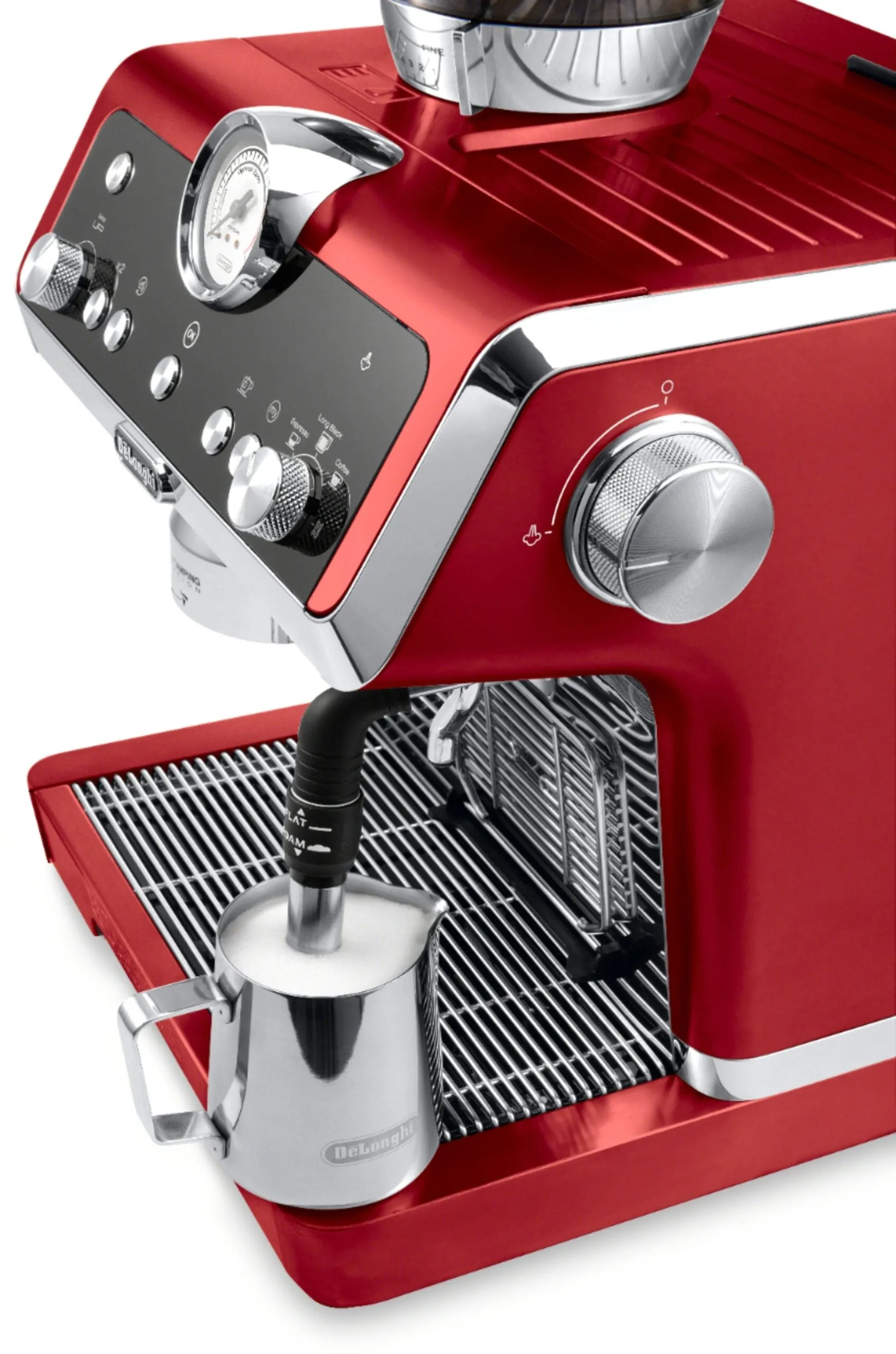 De’Longhi – La Specialista Prestigio Espresso Machine with Active Temperature Control and Dual Heating System – Red