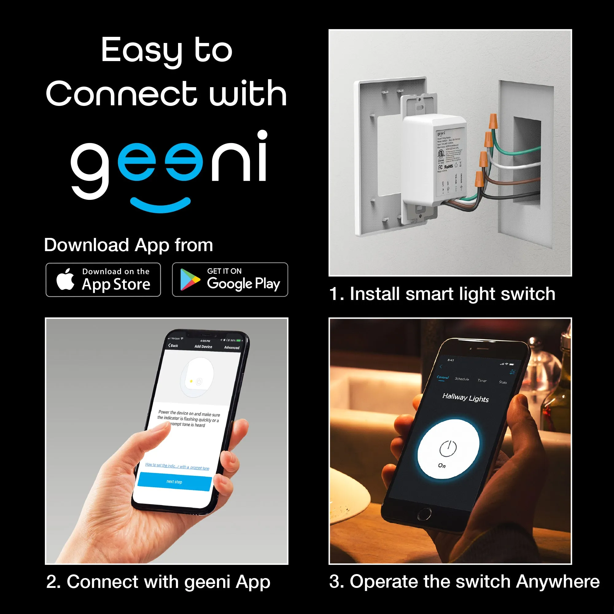 Geeni Tap Light Switch