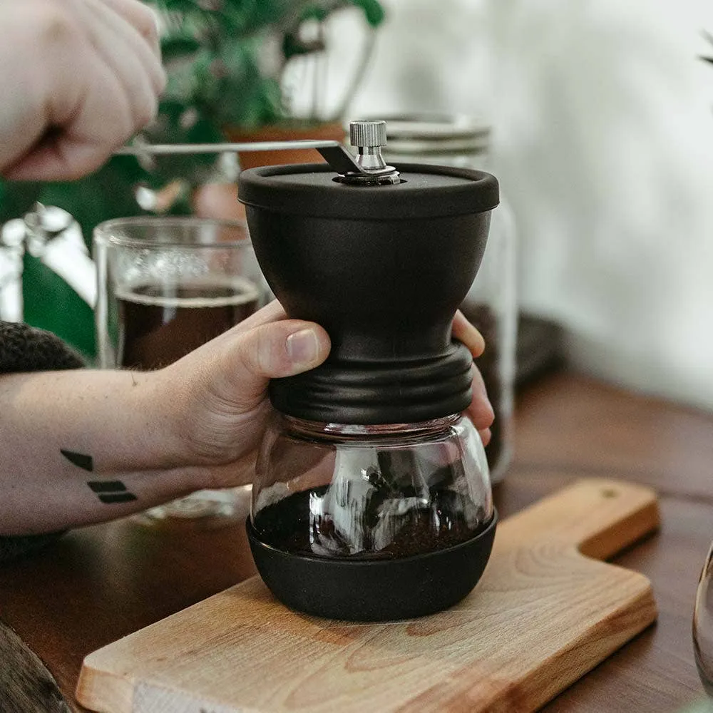 GROSCHE Manual Ceramic Conical Burr Coffee Grinder