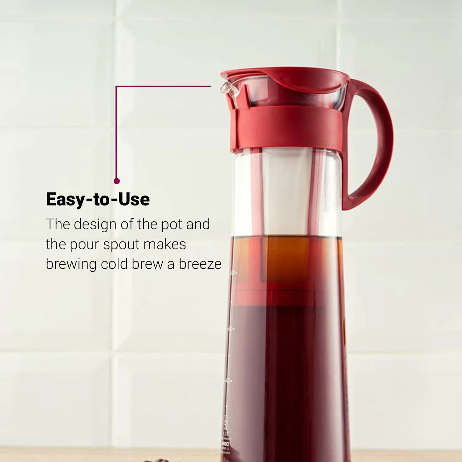 Hario Mizudashi (Cold Brew), Glass Coffee Pot, Manual Brewer 1000 ml