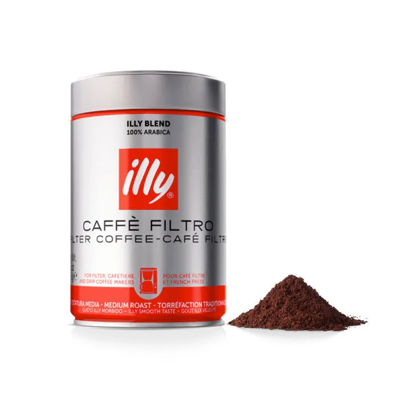 ILLY - GROUND ESPRESSO CLASSICO COFFEE FILTER - MEDIUM ROAST 250G (GROUND COFFEE) (6-Pack)