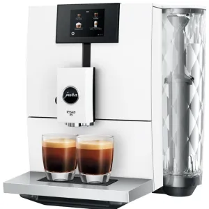 Jura ENA 8 Nordic White Compact Coffee Machine – Sleek, Multifunctional Espresso Maker for Home Baristas