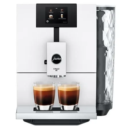 Jura ENA 8 Nordic White Compact Coffee Machine – Sleek, Multifunctional Espresso Maker for Home Baristas