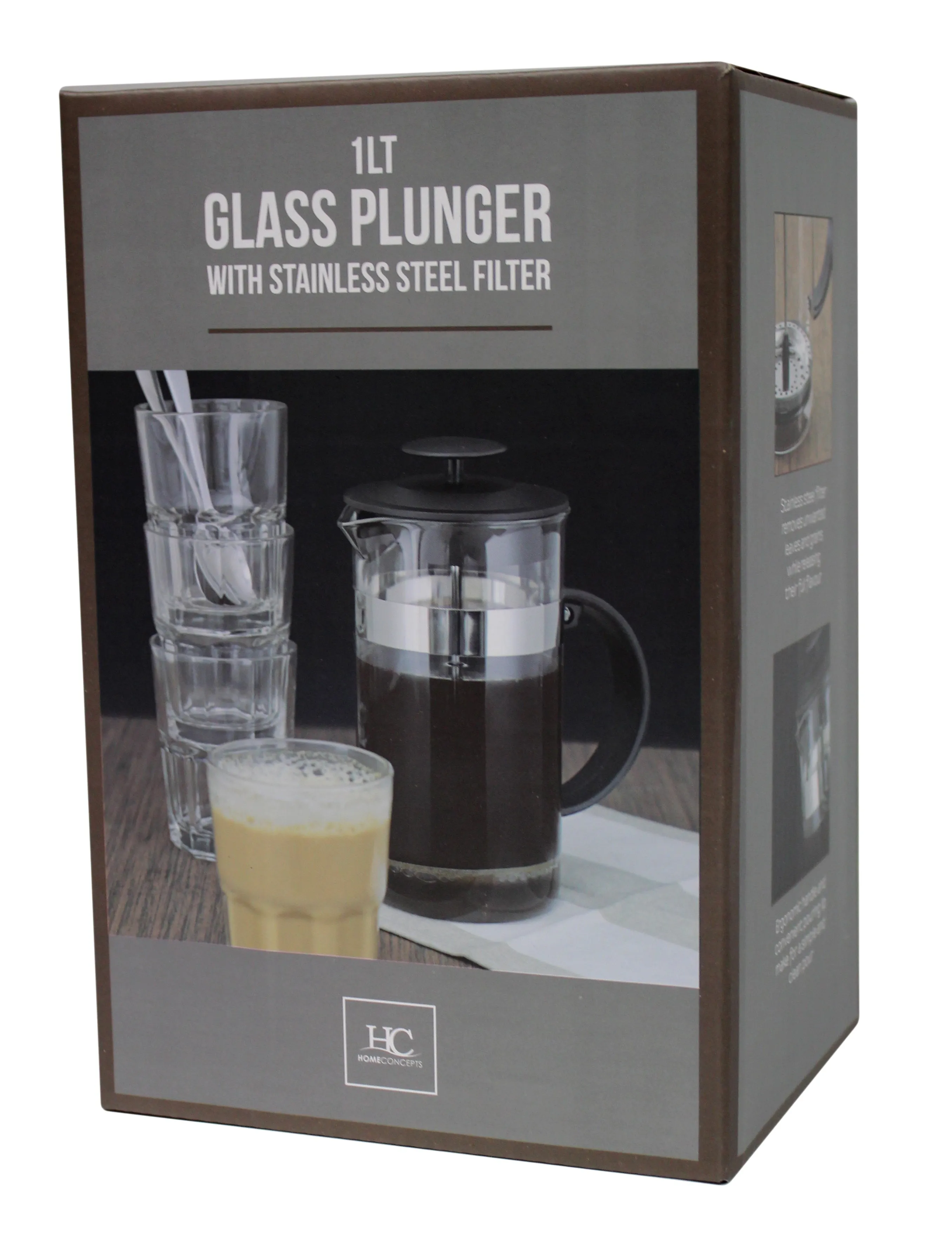 Kates Coffee Plunger Gift Boxed 1L