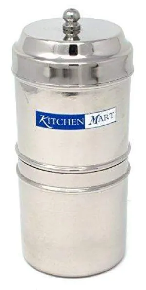 Kitchen Mart Stainless Steel with 1 Cup Capacity Coffee Filter (Silver)