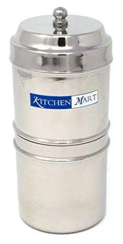 Kitchen Mart Stainless Steel with 1 Cup Capacity Coffee Filter (Silver)