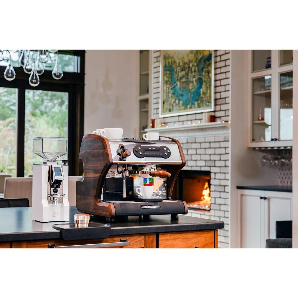 Lucca A53 Mini V2 Tank Home Espresso Machine - Walnut