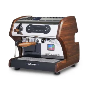 Lucca A53 Mini V2 Tank Home Espresso Machine - Walnut