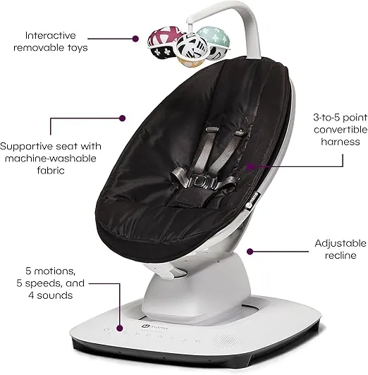 MamaRoo Multi-Motion Baby Swing Smart Connectivity - Black