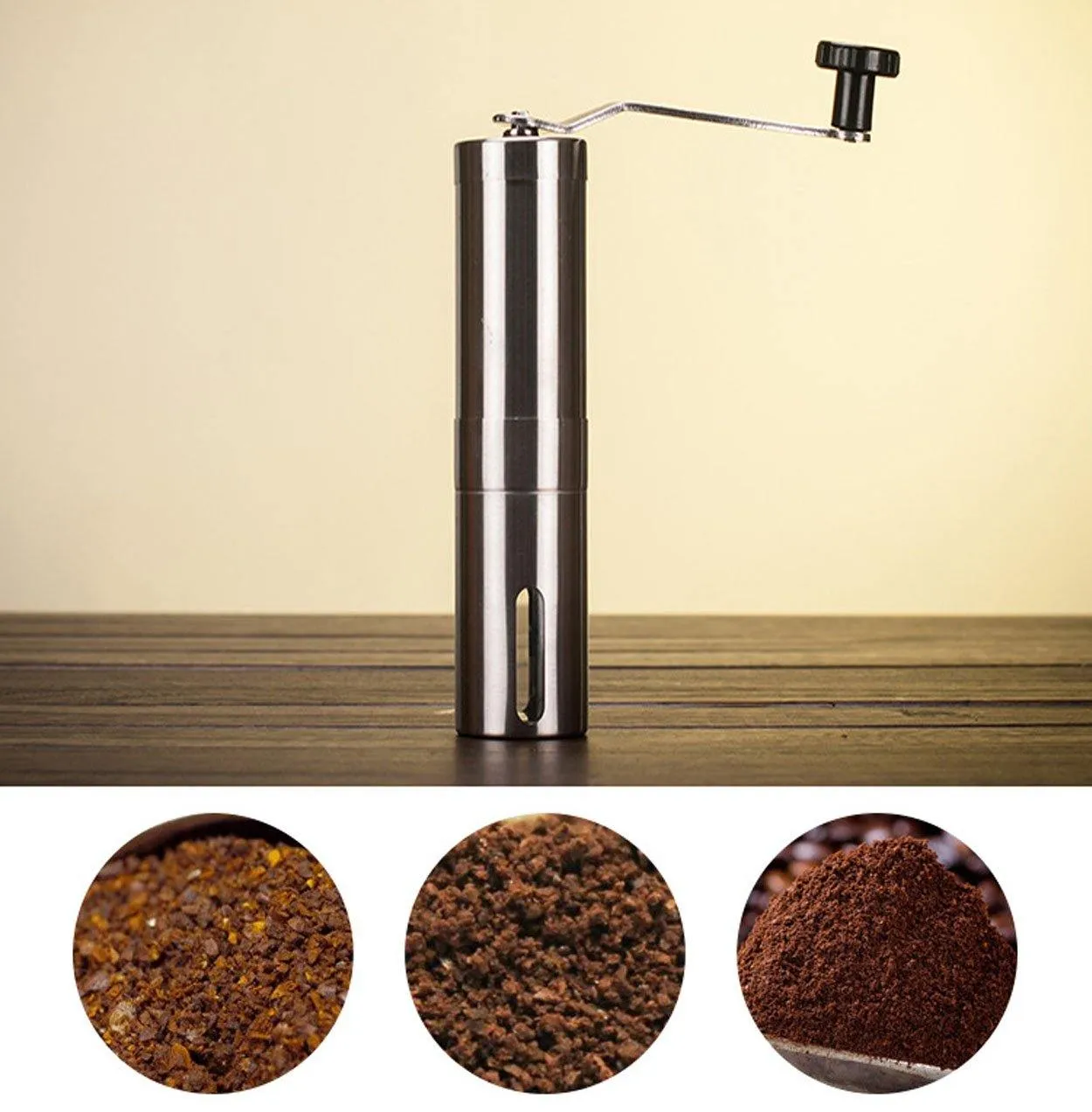 Manual Coffee Grinder with Adjustable Coarseness