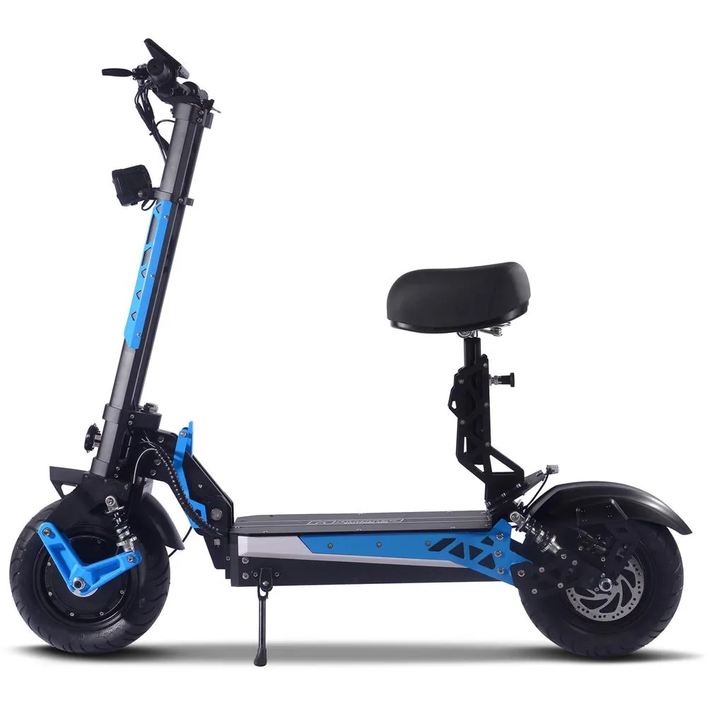 MotoTec Switchblade 60v 4000w Lithium Electric Scooter Blue