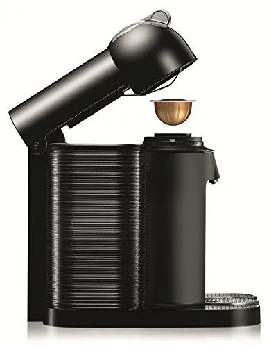 Nespresso Vertuo Coffee and Espresso Machine Bundle with Aeroccino Milk Frother by Breville, Black