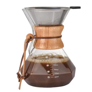 Pour Over Coffee Maker Dripper - Coffee Pot With Double-Layer Stainless Steel