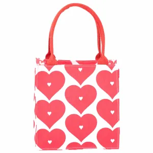 Red Hearts Reusable Itsy Bitsy Gift Bag