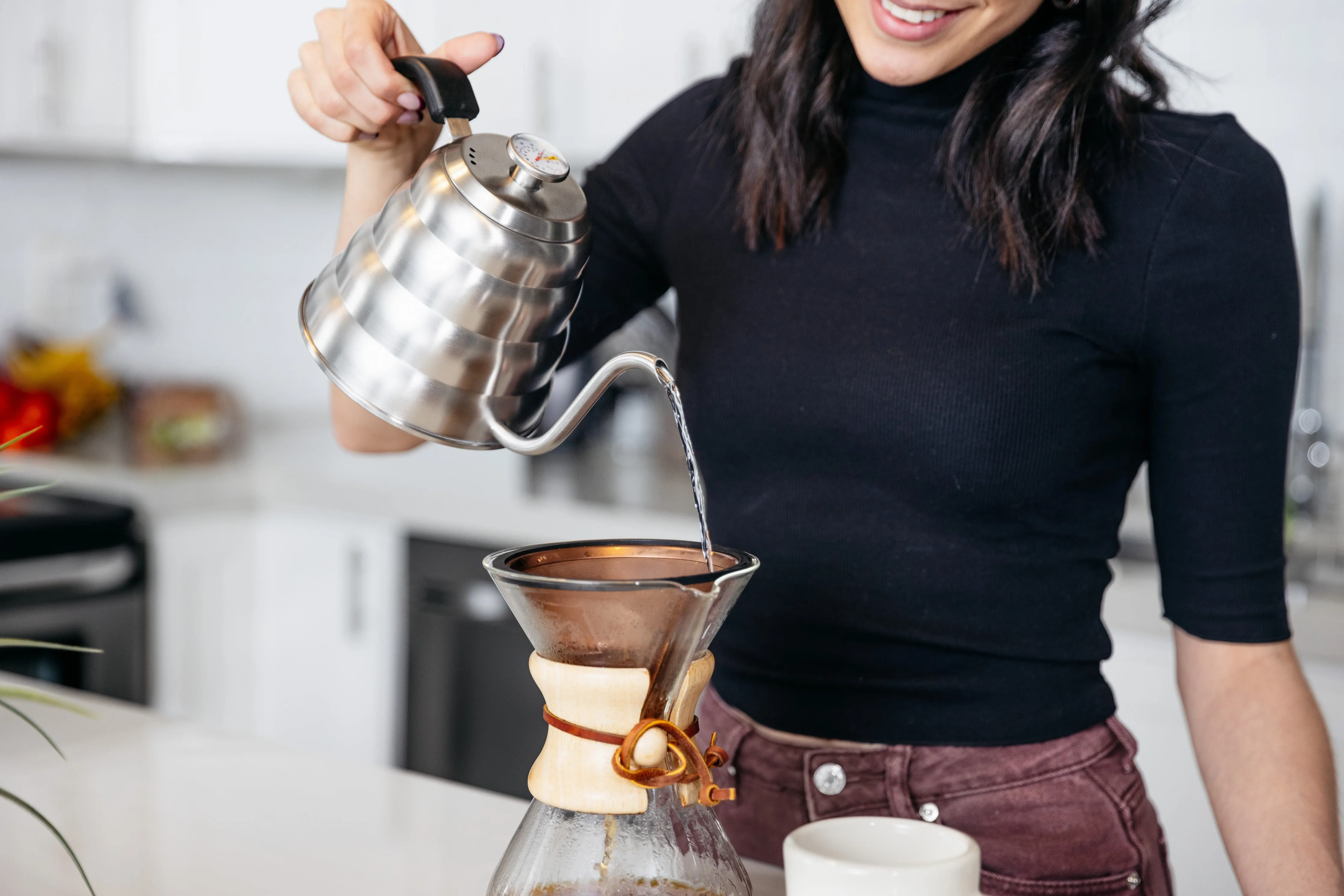 Reusable Pour Over Coffee Filter for Chemex and Hario V60 (Copper) by Barista Warrior