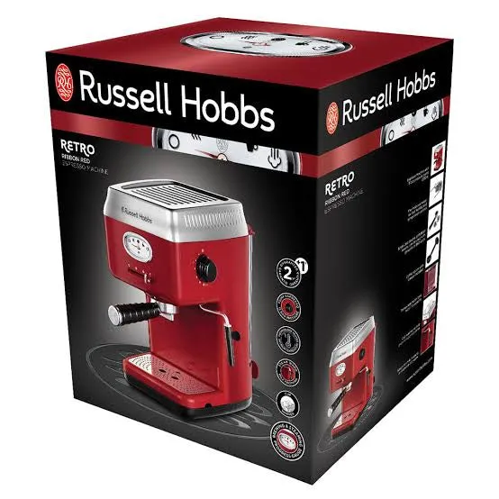 Russell Hobbs Retro Espresso Coffee Machine 28250-56