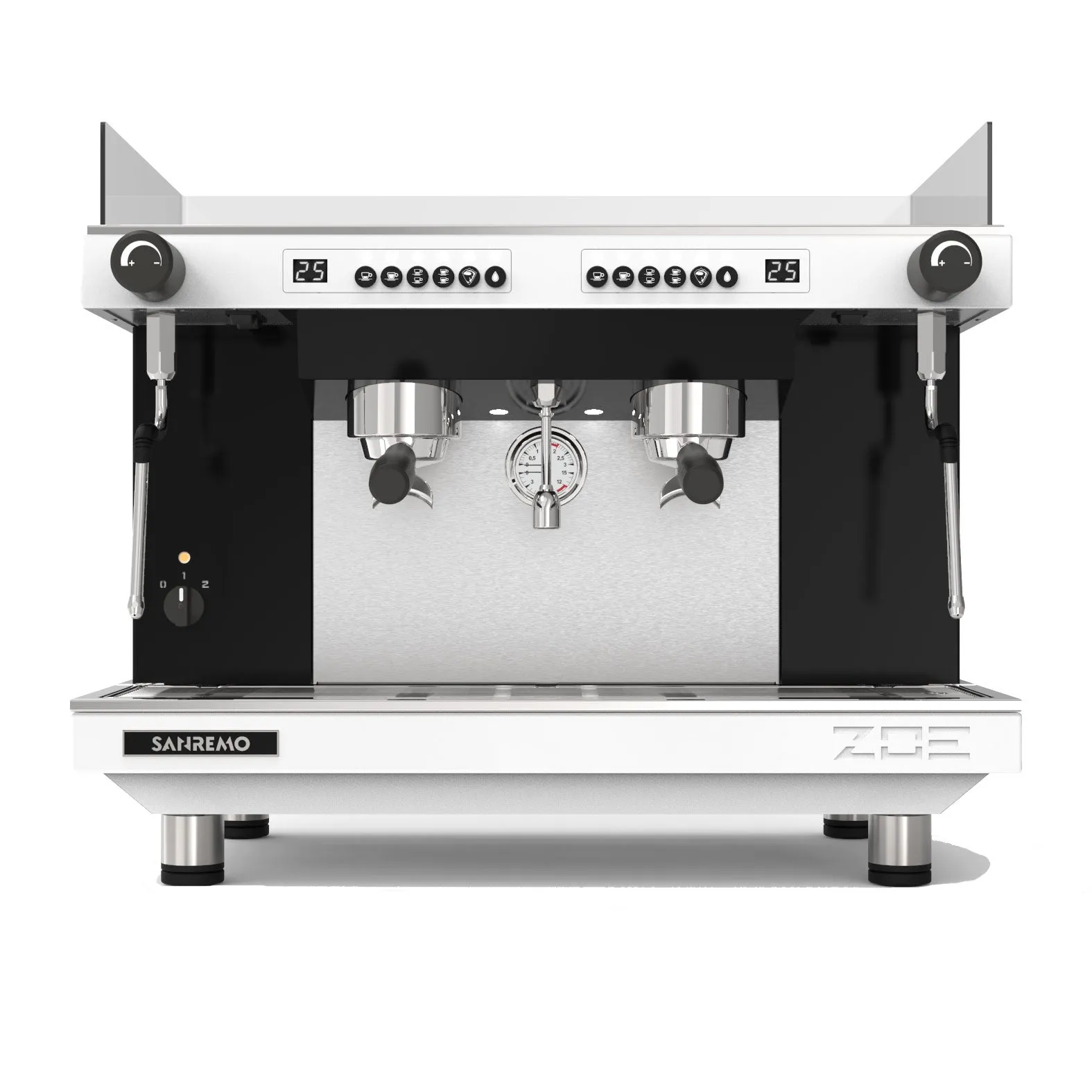 Sanremo Zoe Competition Tall 2 Group Volumetric Espresso Machine - White