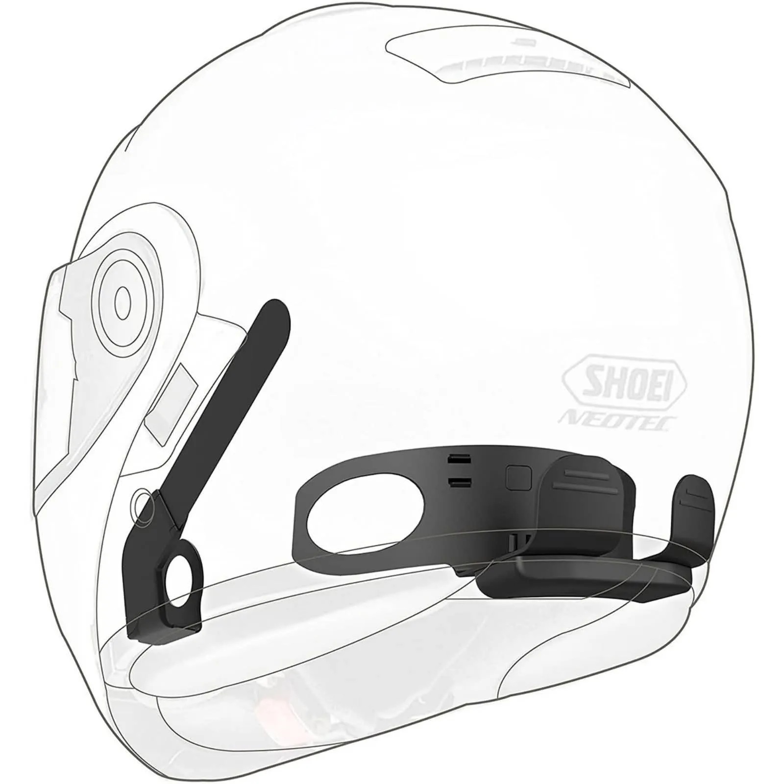 Sena 10U-SH-02 10U BT Comm System for Shoei Neotec w/ Handlebar Remote Communication Head Set Accessories (Brand New)