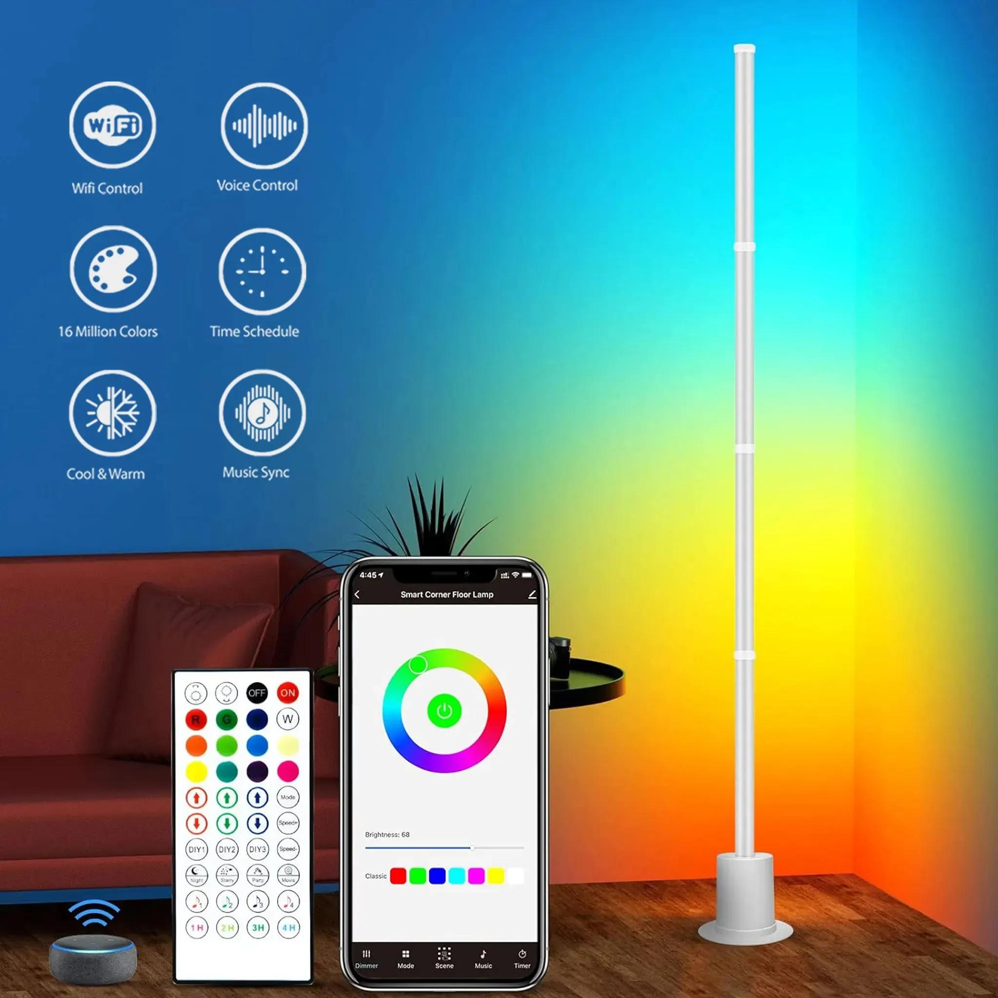 Smart RGB Corner Lamp