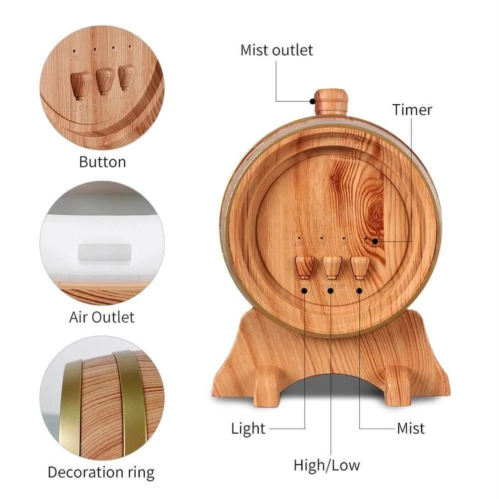 Smart Wine Barrel Aroma Diffuser  with Bluetooth Speaker