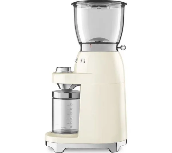 SMEG CGF01CRUK Coffee Grinder Cream