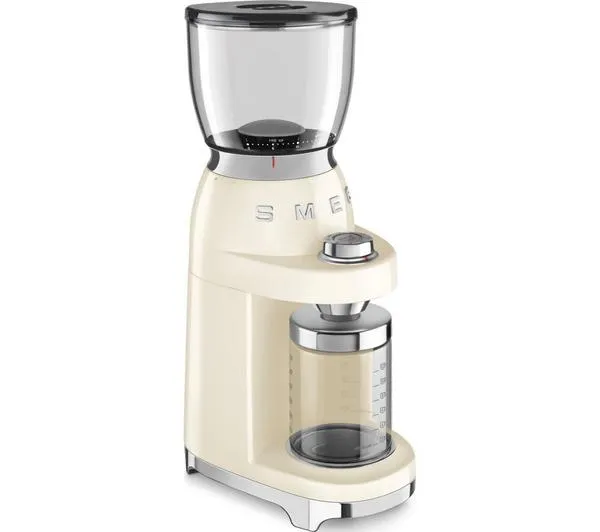 SMEG CGF01CRUK Coffee Grinder Cream