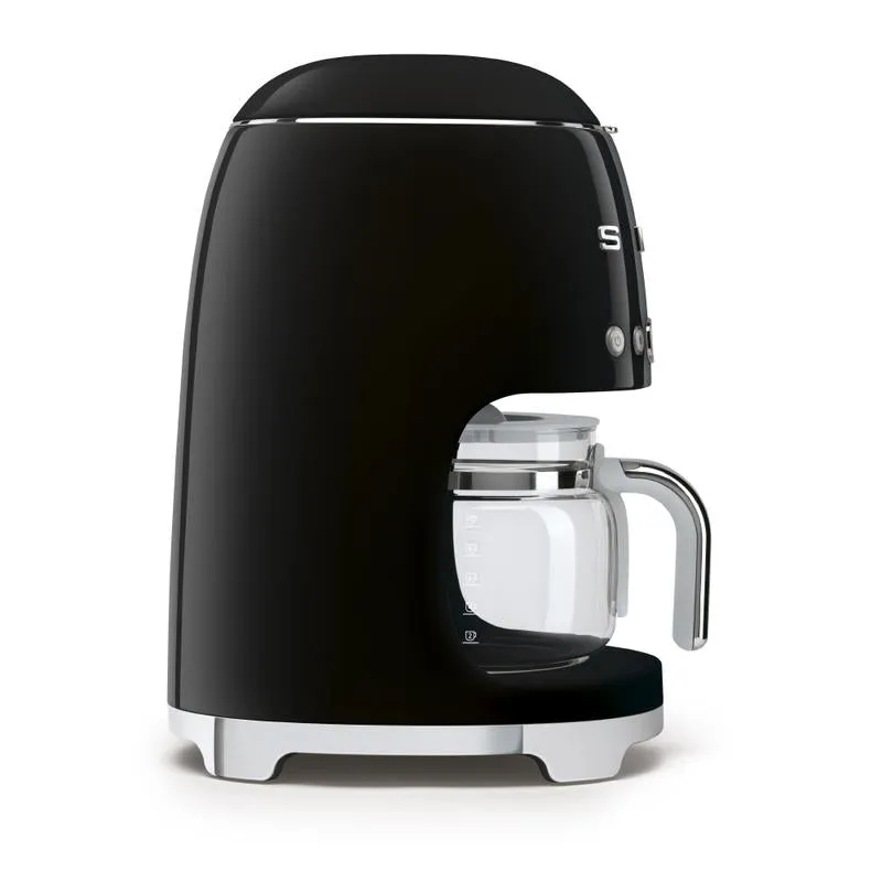 SMEG DCF02BLUK 50s Retro Style Drip Coffee Machine Black