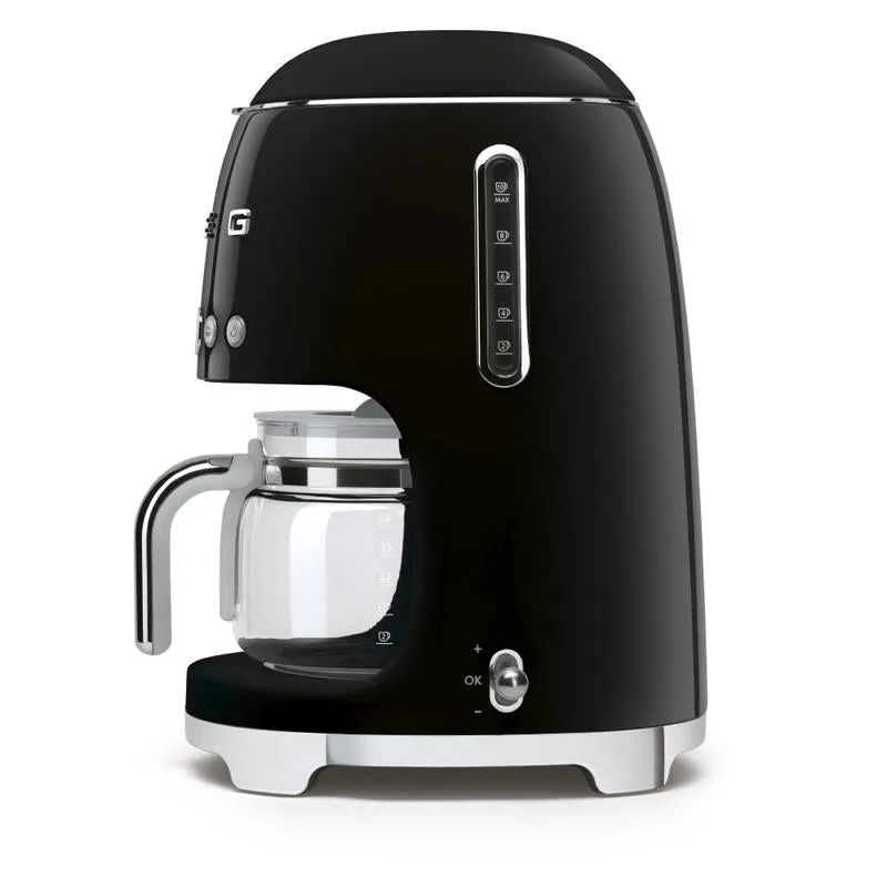 SMEG DCF02BLUK 50s Retro Style Drip Coffee Machine Black