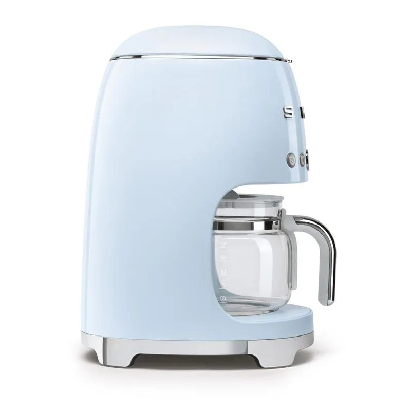 SMEG DCF02PBUK 50s Retro Style Drip Coffee Machine Pastel Blue